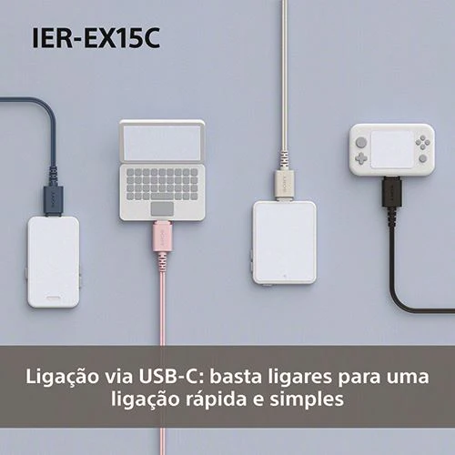 Auriculares Sony IER-EX15CP USB-C - Rosa - Image 3