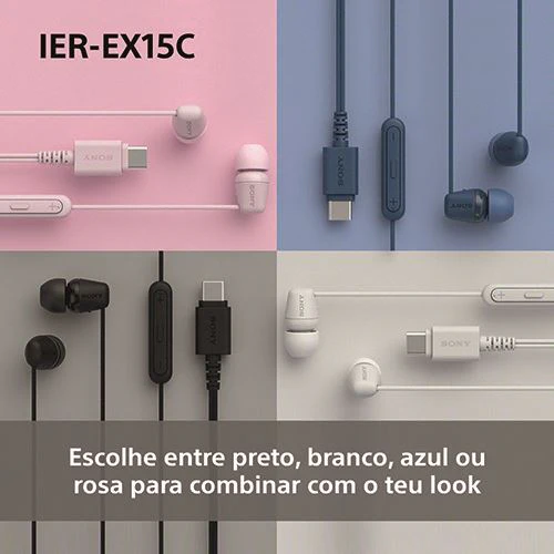Auriculares Sony IER-EX15CW USB-C - Branco - Image 7