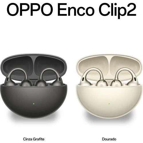 Auriculares True Wireless Bluetooth Oppo Enco Clip2 - Dourado - Image 8