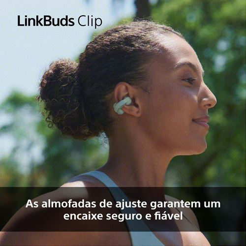 Auriculares True Wireless Bluetooth Sony LinkBuds Clip WF-LC900C - Bege - Image 6