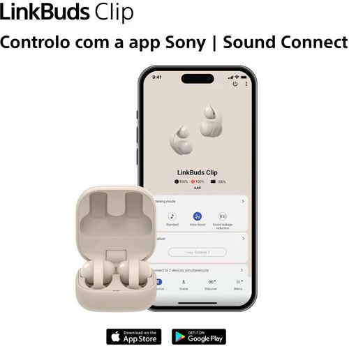 Auriculares True Wireless Bluetooth Sony LinkBuds Clip WF-LC900V - Lavanda - Image 10