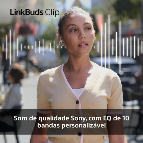 Auriculares True Wireless Bluetooth Sony LinkBuds Clip WF-LC900V - Lavanda - Image 4