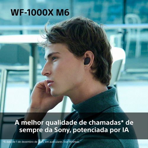 Auriculares True Wireless Bluetooth Sony WF-1000XM6B - Preto - Image 5