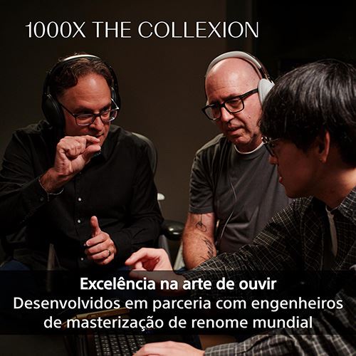 Auscultadores Active Noise Cancelling Bluetooth Sony WH-1000X The Collexion - Platina - Image 3