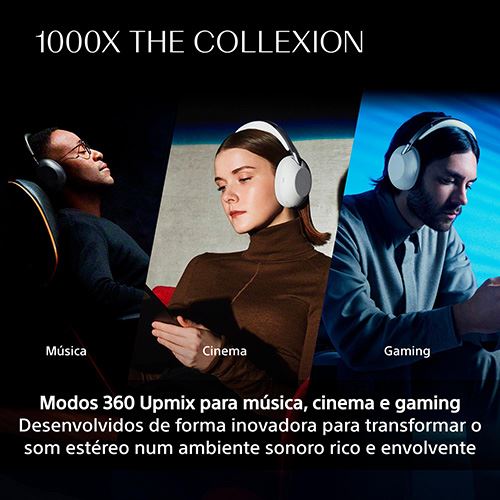 Auscultadores Active Noise Cancelling Bluetooth Sony WH-1000X The Collexion - Preto - Image 4