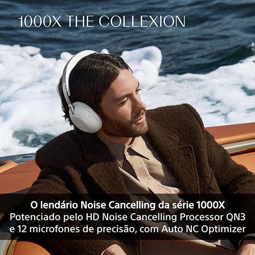 Auscultadores Active Noise Cancelling Bluetooth Sony WH-1000X The Collexion - Preto - Image 6