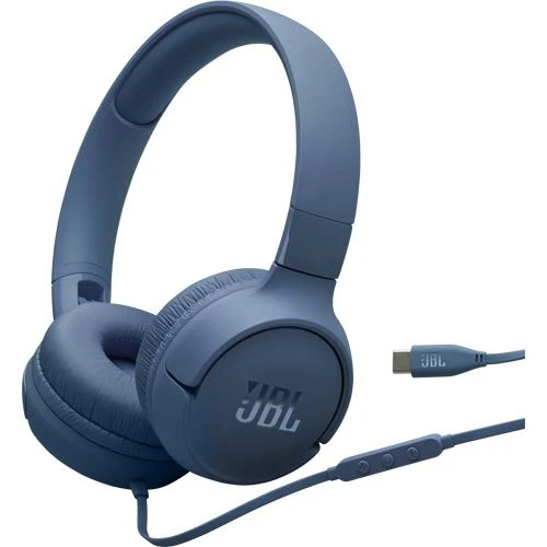 Auscultadores com Fio USB-C JBL Tune 520C - Azul