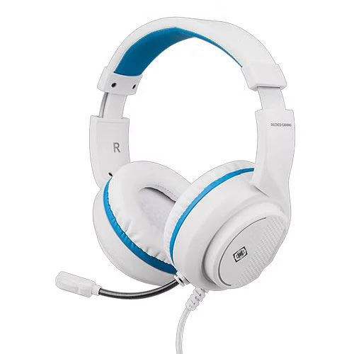 Auscultadores Gaming PS5 Deltaco GAM-127-W - Branco/Azul
