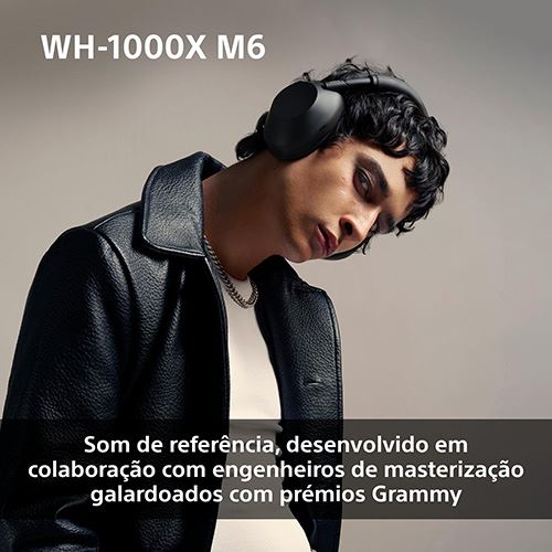 Auscultadores Noise Cancelling Bluetooth Sony WH-1000XM6T - Sandstone - Image 5