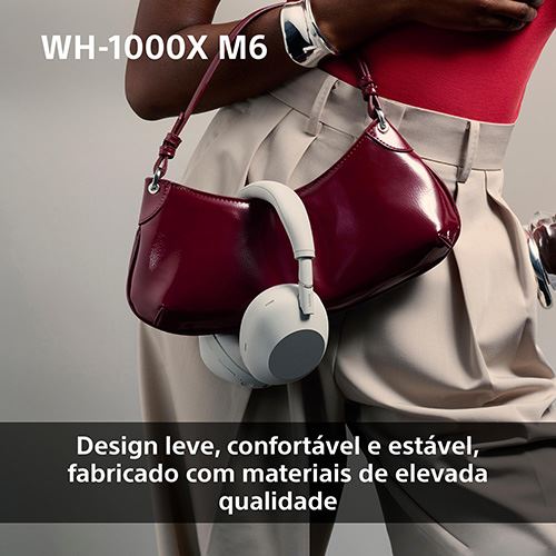Auscultadores Noise Cancelling Bluetooth Sony WH-1000XM6T - Sandstone - Image 7