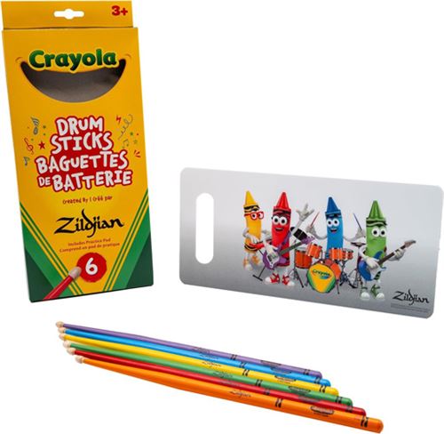 Baquetas Zildjian x Crayola Kids - 6 Unidades