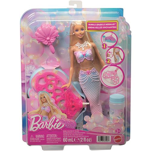 Barbie Bubble Sparkle Sereia - Mattel