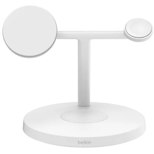 Base de Carregamento Wireless QI2 3 em 1 com MagSafe Belkin BOOST↑CHARGE Pro™ - Branca