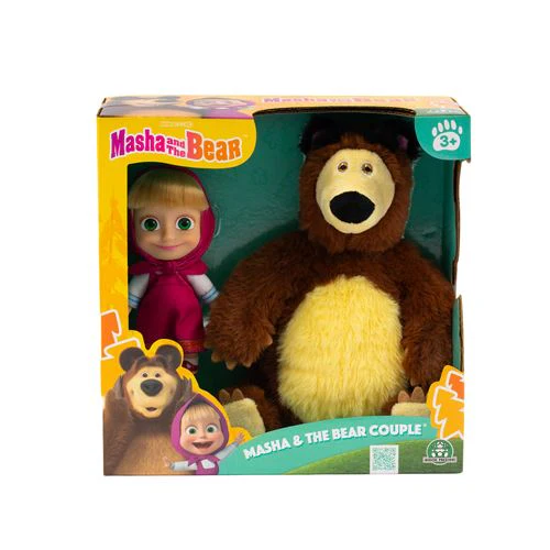 Boneca e Peluche Masha And The Bear - Famosa