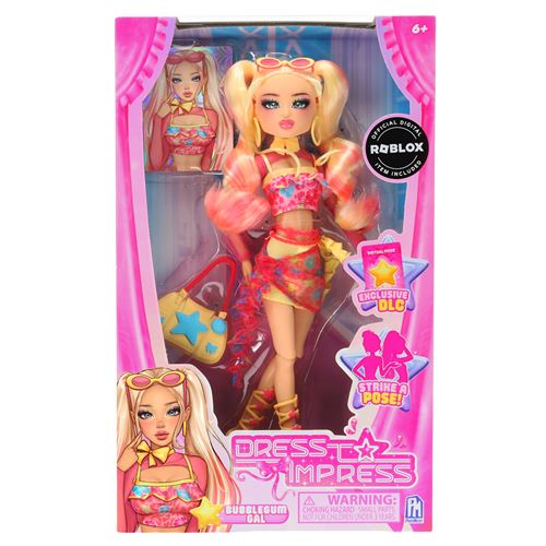 Boneca Fashion Doll Dress To Impress: Bubble Gum Gal - Toy Partner