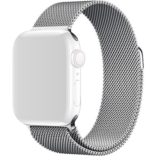 Bracelete Metal 4-OK para Apple Watch 42mm | 44mm | 45mm - Prateado