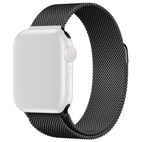 Bracelete Metal 4-OK para Apple Watch 42mm | 44mm | 45mm - Preto