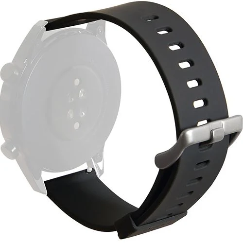 Bracelete Silicone Puro Icon Multibrand 22mm - Preto