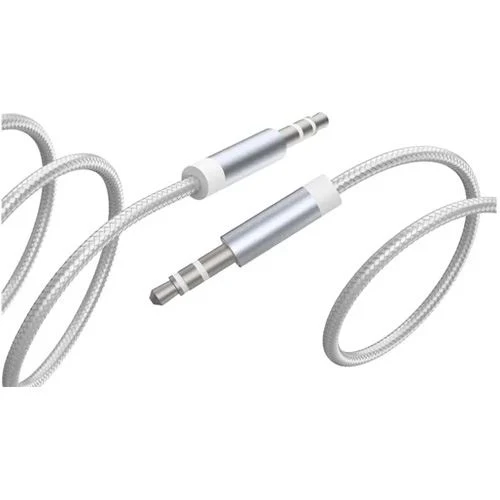 Cabo Áudio Jack 3.5mm Force Power Lite - 3m – Prateado - Image 2
