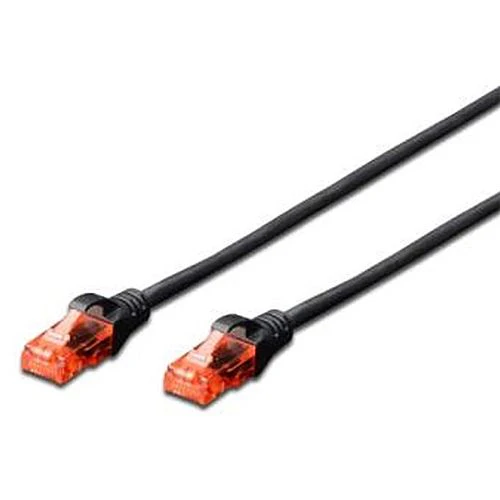 Cabo de Rede CAT6 U/UTP Slim 1M - Preto