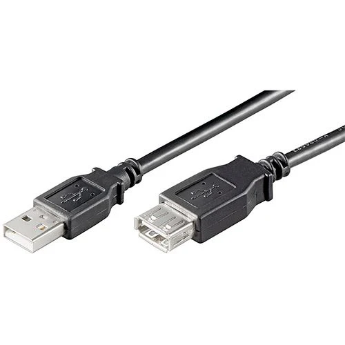 Cabo Ewent USB 2.0 A/M Fêmea 3M - Preto
