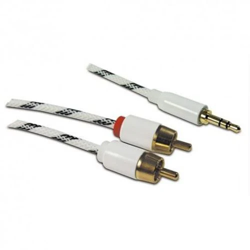 Cabo Jack 3,5 mm + 2 RCA Metronic - Branco