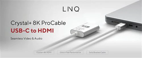 Cabo LinQ ProCable ProCable USB-C para HDMI 2m 8K/60Hz 2m - Prateado - Image 4