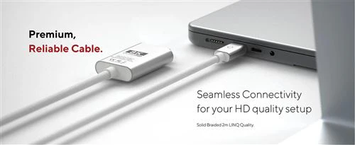 Cabo LinQ ProCable ProCable USB-C para HDMI 2m 8K/60Hz 2m - Prateado - Image 6
