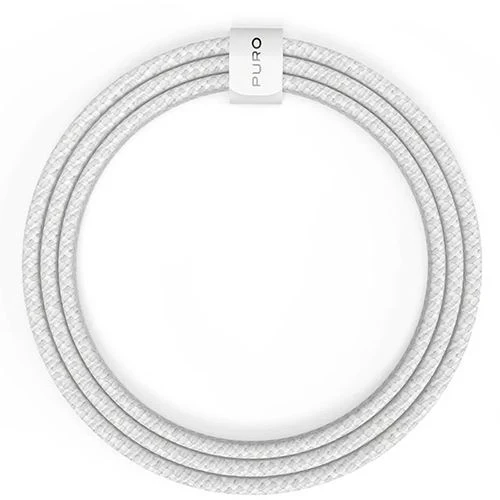 Cabo TPE USB-C Puro Fabrik 2.0 - 1m - Branco - Image 2