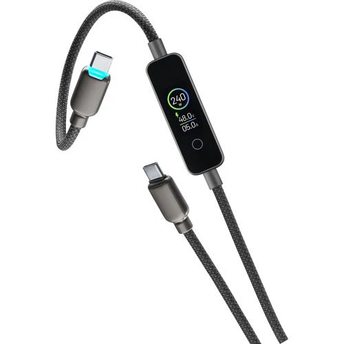 Cabo USB-C Cellularline 240W - 1.2m - Preto