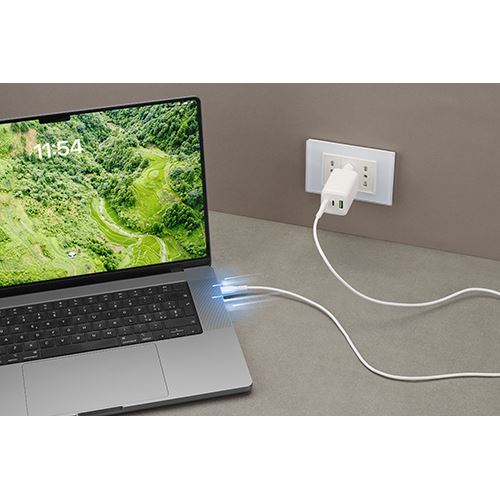 Cabo USB-C CellularLine 2m - Branco - Image 2