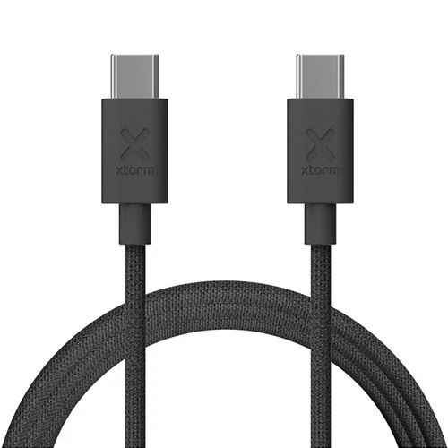 Cabo Xtorm CXG2071 Go2 USB-C para USB-C PD 100W 1m - Preto