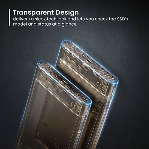 Caixa para Disco SATA 2.5" Ewent EW7068 USB-C - Transparente - Image 3