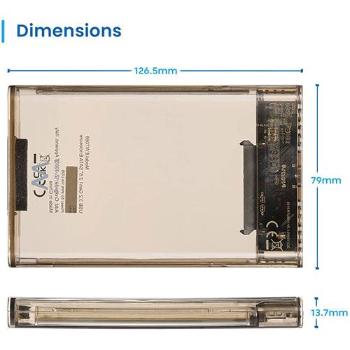Caixa para Disco SATA 2.5" Ewent EW7068 USB-C - Transparente - Image 7