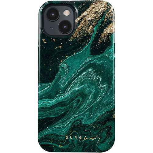 Capa Burga em Silicone para iPhone 15 - Emerald Pool