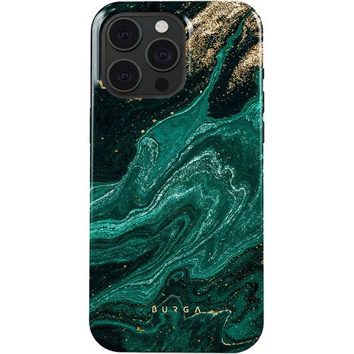 Capa Burga em Silicone para iPhone 15 Pro Max- Emerald Pool