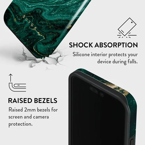 Capa Burga em Silicone para iPhone 15 Pro Max- Emerald Pool - Image 4