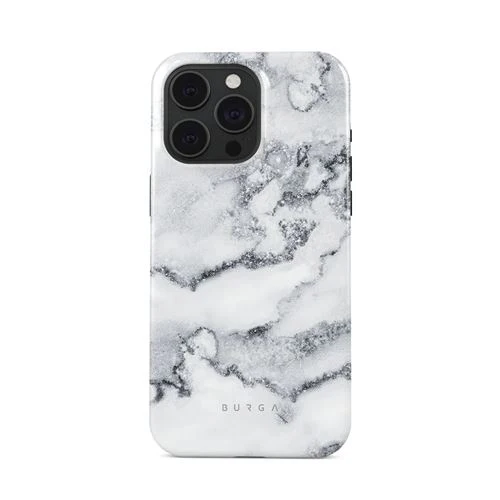 Capa Burga em Silicone para iPhone 15 Pro Max - White Winter