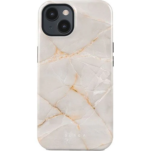 Capa Burga em Silicone para iPhone 15 - Vanilla Sand