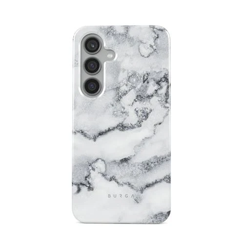 Capa Burga em Silicone para Samsung Galaxy S24 - White Winter