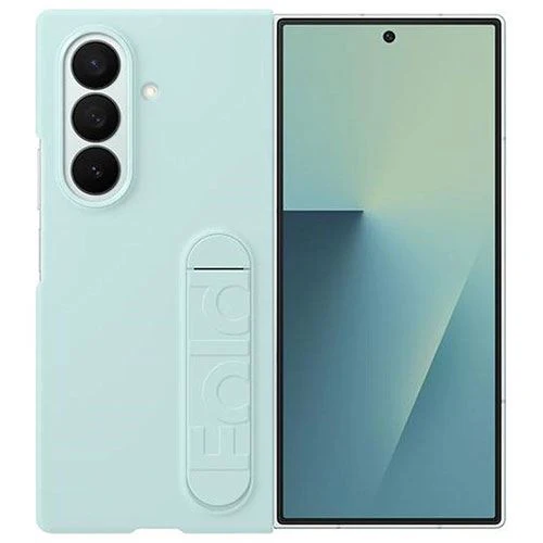 Capa de Silicone + Película de Ecrã Anti-Reflexo Samsung para Z Fold7 - Azul Claro