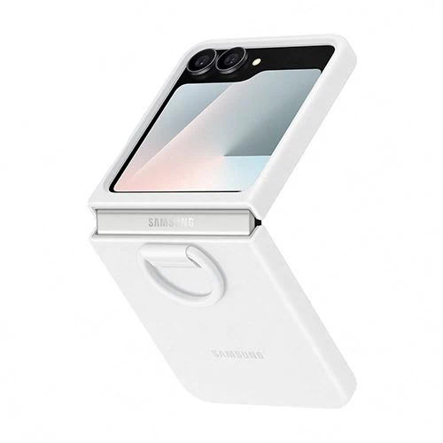 Capa de Silicone Samsung para  Z Flip7 FE - Branco
