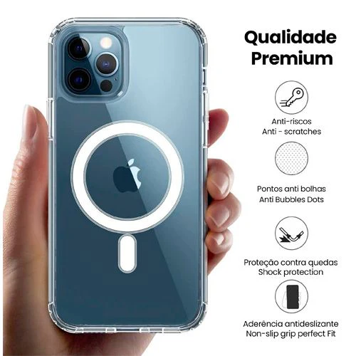 Capa Icoveri com MagSafe para Apple iPhone 15 Pro- Transparente - Image 2