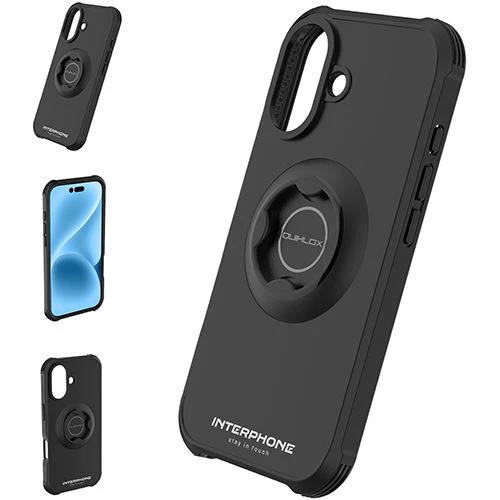 Capa Interphone Quiklox para iPhone 17 - Preta