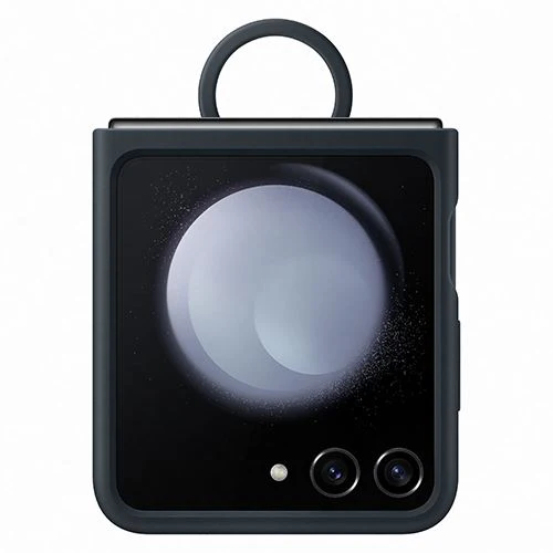 Capa Samsung Silicone + Anel para Samsung Galaxy Z Flip 5 -  Azul