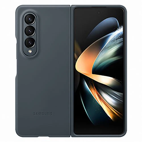 Capa Samsung Leather para Samsung Galaxy Z Fold 4 - Gray Green
