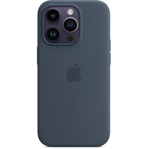 Capa Silicone Apple com MagSafe para Apple iPhone 14 Pro - Azul Trovoada