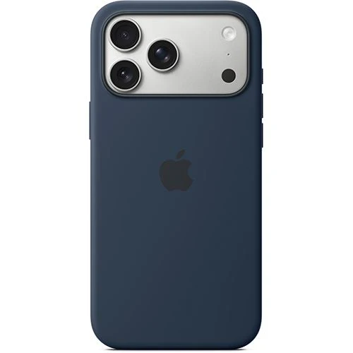 Capa Silicone Apple com MagSafe para iPhone 17 Pro Max - Meia- Noite
