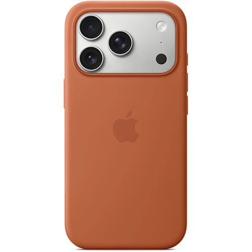 Capa Silicone Apple com MagSafe para iPhone 17 Pro - Terracota