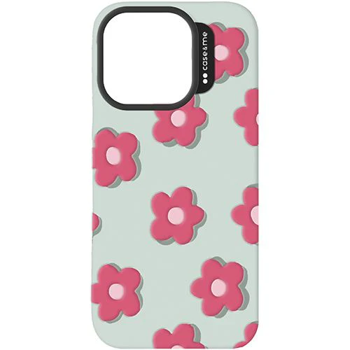 Capa Silicone Case And Me Jelly - Verde / Flores 3D